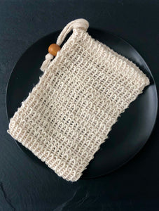 NATURAL SISAL MESH SOAP POUCH